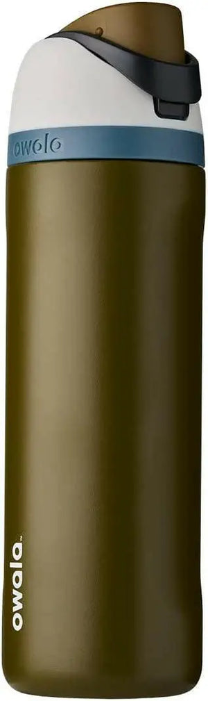 Owala FreeSip Insulated Stainless Steel Water Bottle with Straw for Sports and Travel, BPA-Free, 32-Ounce
