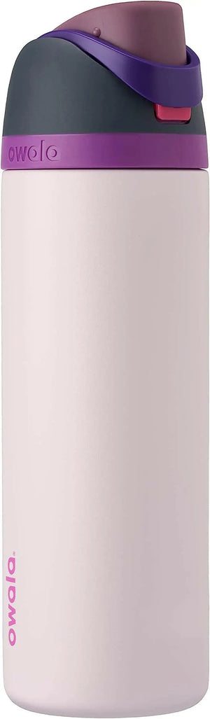 Owala FreeSip Insulated Stainless Steel Water Bottle with Straw for Sports and Travel, BPA-Free, 32-Ounce