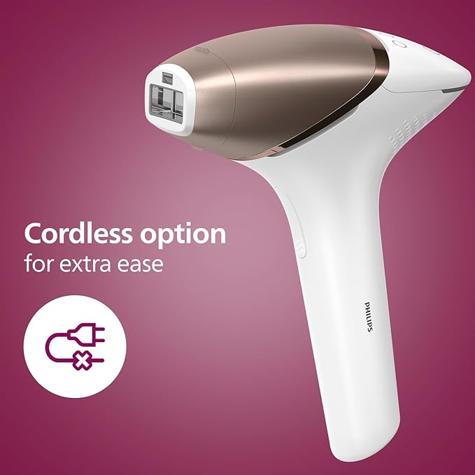 PHILIPS Lumea IPL Epilator with 3 attachments for Face, Body, and Precision Areas (Underarm & Bikini) Cordless, Model: BRI955/60