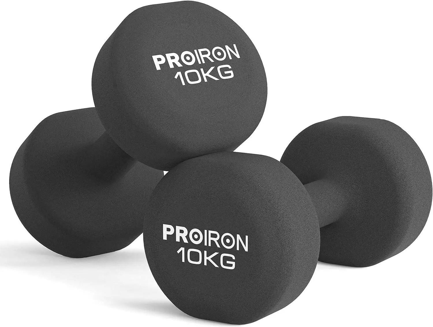 PROIRON Neoprene Dumbbells Weights Exercise & Fitness Dumbbells in 10kg Pair