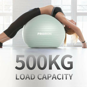 PROIRON Yoga Ball Anti-Burst Exercise Ball Chair with Quick Pump Slip Resistant Gym Ball Supports 500KG Balance Ball for Pilates Yoga Birthing