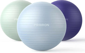 PROIRON Yoga Ball Anti-Burst Exercise Ball Chair with Quick Pump Slip Resistant Gym Ball Supports 500KG Balance Ball for Pilates Yoga Birthing