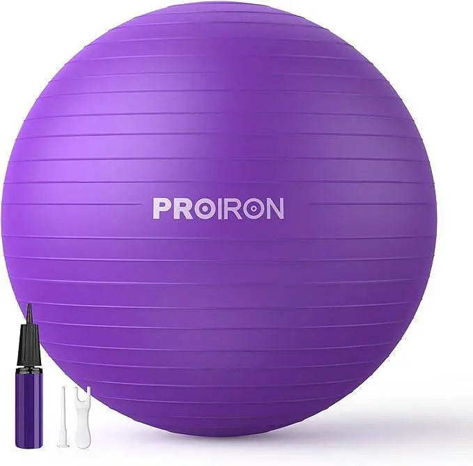 PROIRON Yoga Ball Anti-Burst Exercise Ball Chair with Quick Pump Slip Resistant Gym Ball Supports 500KG Balance Ball for Pilates Yoga Birthing