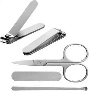 Xiaomi Mi Nail Clipper Set 5in1 5pcs, Keep You Nails Clean and Neat! Stainless Steel Clippers, Convenient, Handy, Neat, Can Cut Tough Thick Nails, Manicure/Pedicure Set, Grooming Quality