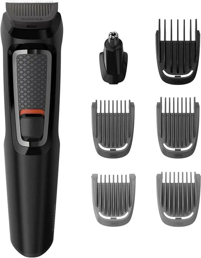 Philips Nose and Ear Trimmer, Series 3000 7-In-1 Multigroom, Black