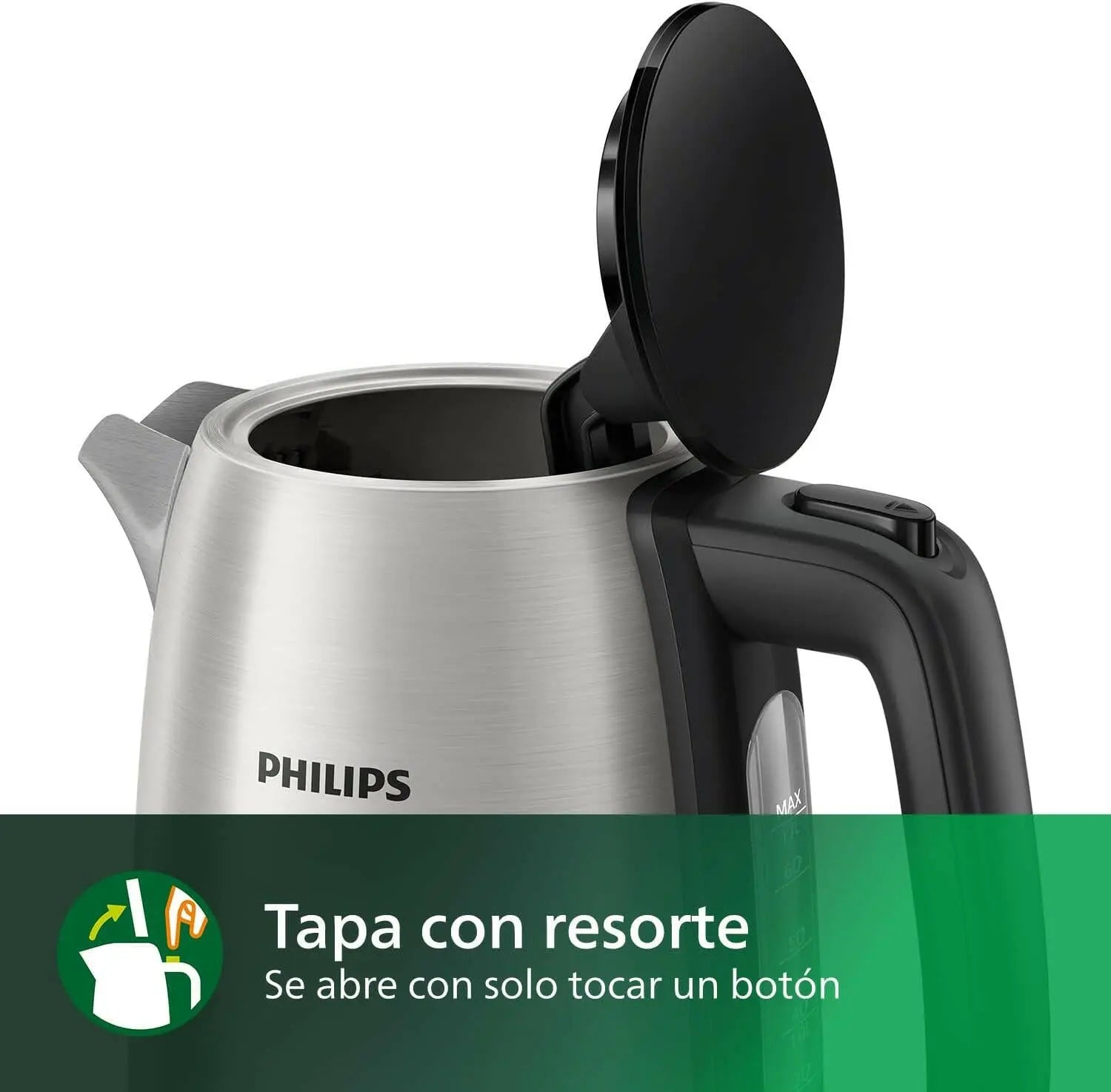 Philips, New Daily Metal Kettle, 1.7 Liters Capacity, 2200 Watts