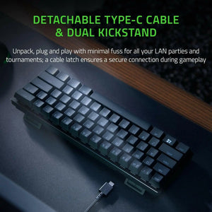 Razer Huntsman Mini 60% Optical Gaming Keyboard, Black, ‎RZ03-03390100-R3M1