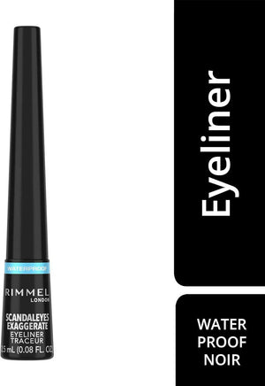 Rimmel London, Exaggerate Waterproof Liquid Eyeliner, Black, 2.5 ml