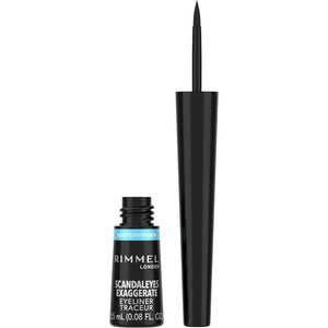 Rimmel London, Exaggerate Waterproof Liquid Eyeliner, Black, 2.5 ml