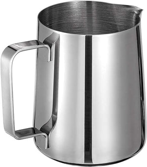 Stainless Steel 350ml Milk Frothing Pitcher Measurements on Both Sides