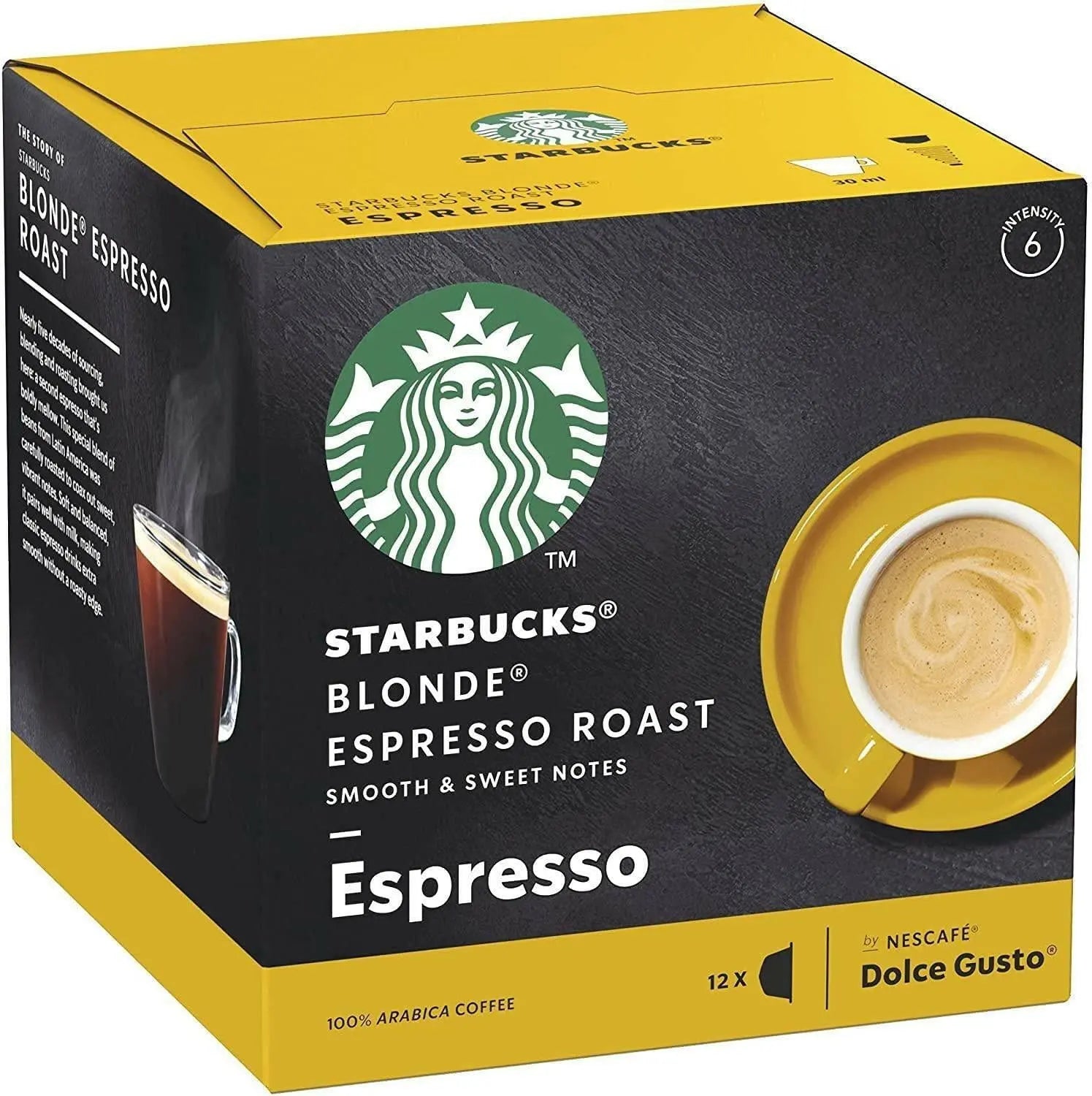 STARBUCKS BLONDE ESPRESSO ROAST BY NESCAFE DOLCE GUSTO