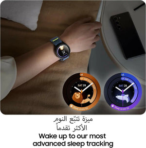 Samsung Galaxy Watch6 Classic Smartwatch, Health Monitoring, Fitness Tracker, Fast Charging Battery, Bluetooth, 47mm, Black (UAE Version)