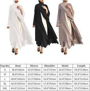 Sand Abaya for Women Muslim Dubai Dress Solid Loose Fit Long Cardigan Islamic Kaftan Robe
