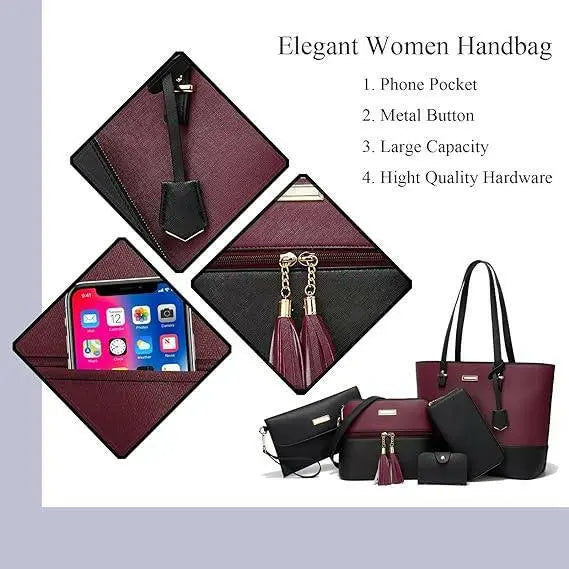 Satchel Purses and Handbags for Women Shoulder Tote Bags Wallets