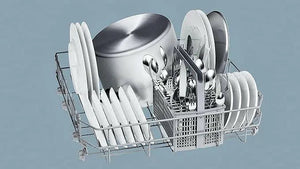 Siemens 5 Programs 12 Place Settings, Free Standing Dishwasher, Silver Sn25D800Gc."Min 1 year manufacturer warranty\