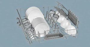 Siemens 5 Programs 12 Place Settings, Free Standing Dishwasher, Silver Sn25D800Gc."Min 1 year manufacturer warranty\