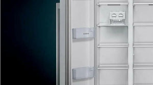 Siemens Freestanding Side By Side Refrigerator, Inox, 616 Litres
