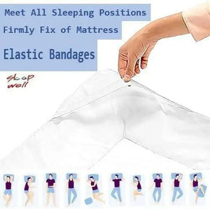 Sleep Well Soft Material Mattress Topper, Fabric, White