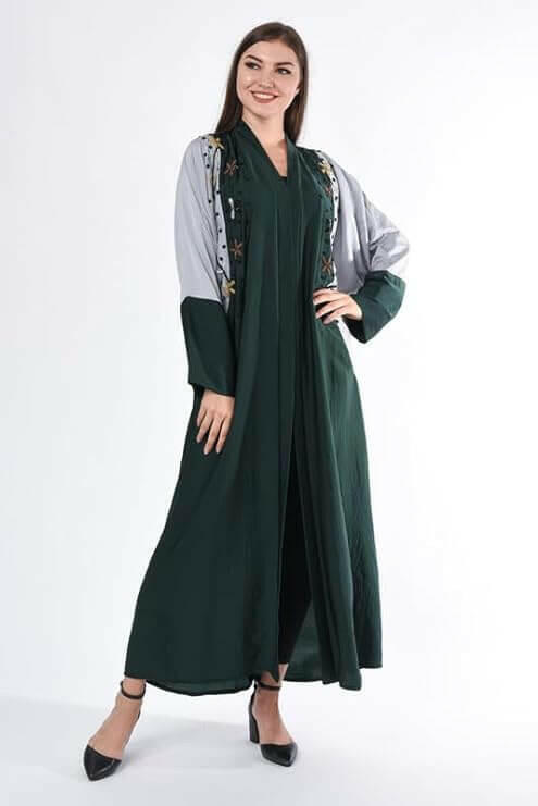Women Hand Embroidery Abaya - Modest Wear - Modest Fashion - Designer Abaya - Trendy Abaya - Colored Abaya - Islamic Clothing