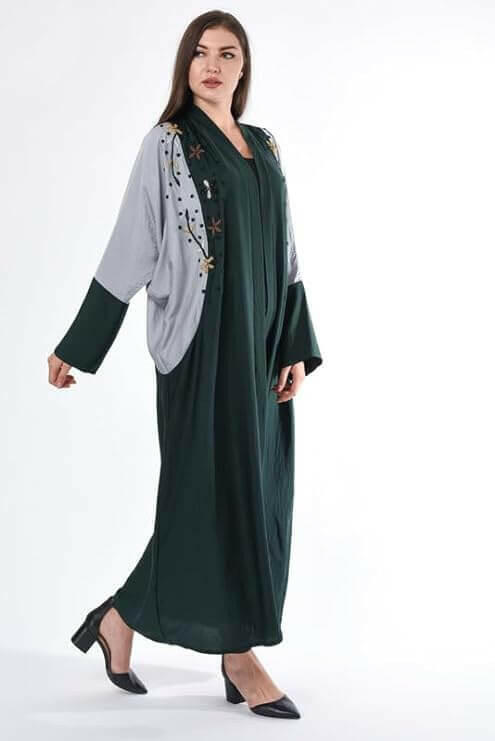 Women Hand Embroidery Abaya - Modest Wear - Modest Fashion - Designer Abaya - Trendy Abaya - Colored Abaya - Islamic Clothing