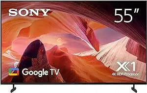 Sony BRAVIA 55 Inch TV 4K UHD LED Smart Google TV - KD-55X80L (2023 Model) - UAE Version