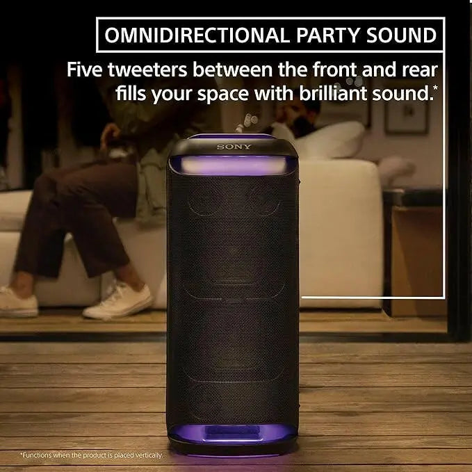 Sony SRS-XV800 X-Series Wireless Portable Bluetooth Karaoke Party Speaker IPX4 Splash-Resistant with 25 Hour Wheels Sound and Ambient Lights