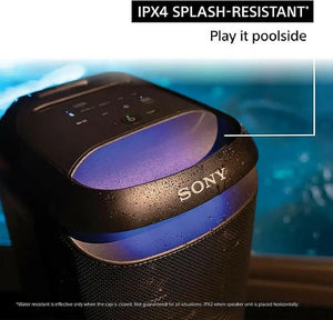 Sony SRS-XV800 X-Series Wireless Portable Bluetooth Karaoke Party Speaker IPX4 Splash-Resistant with 25 Hour Wheels Sound and Ambient Lights