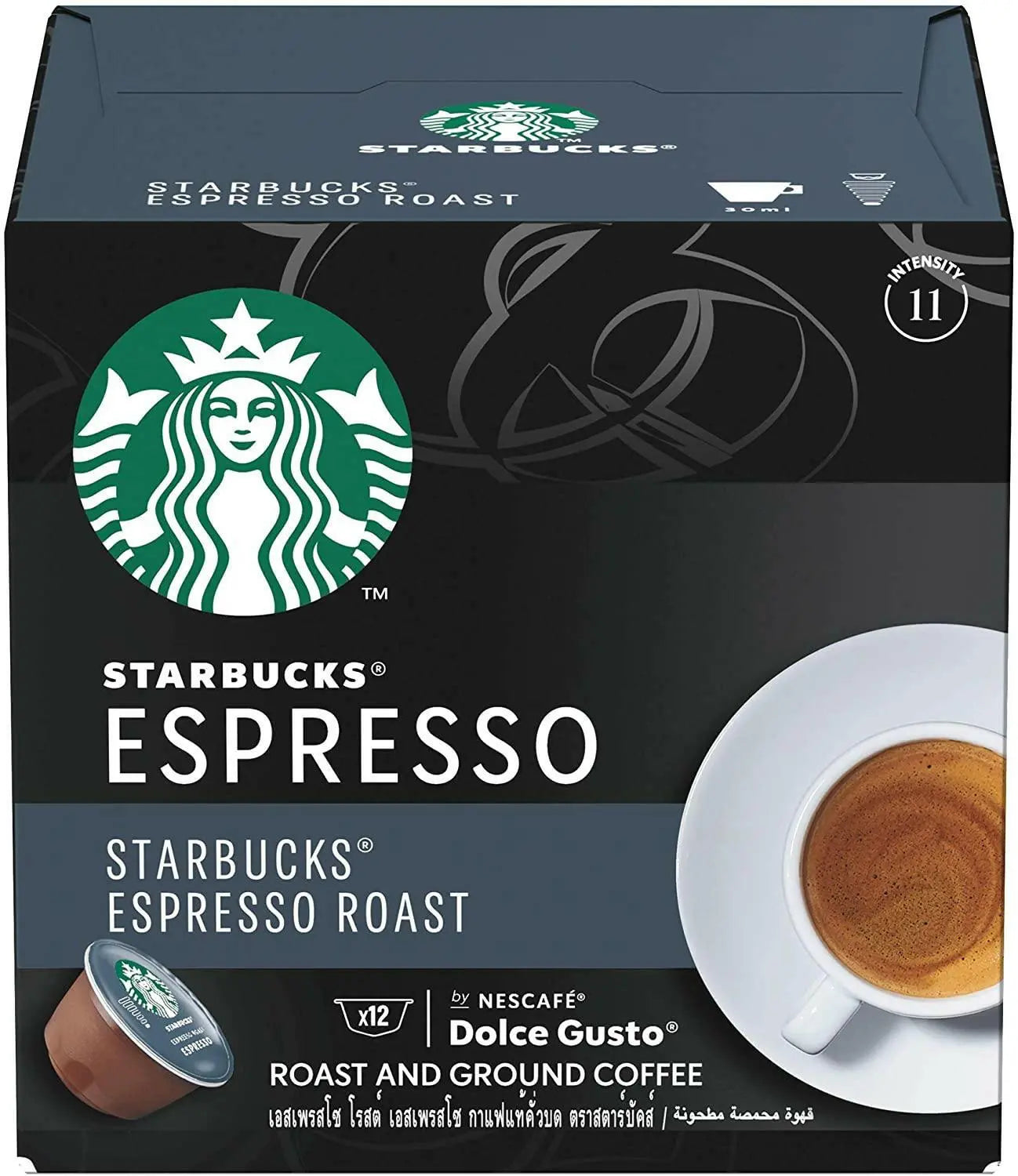 Starbucks Dolce Gusto Dark Espresso Roast 12 Capsules