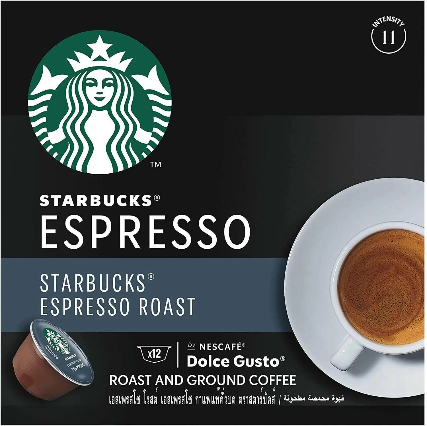 Starbucks Dolce Gusto Dark Espresso Roast 12 Capsules