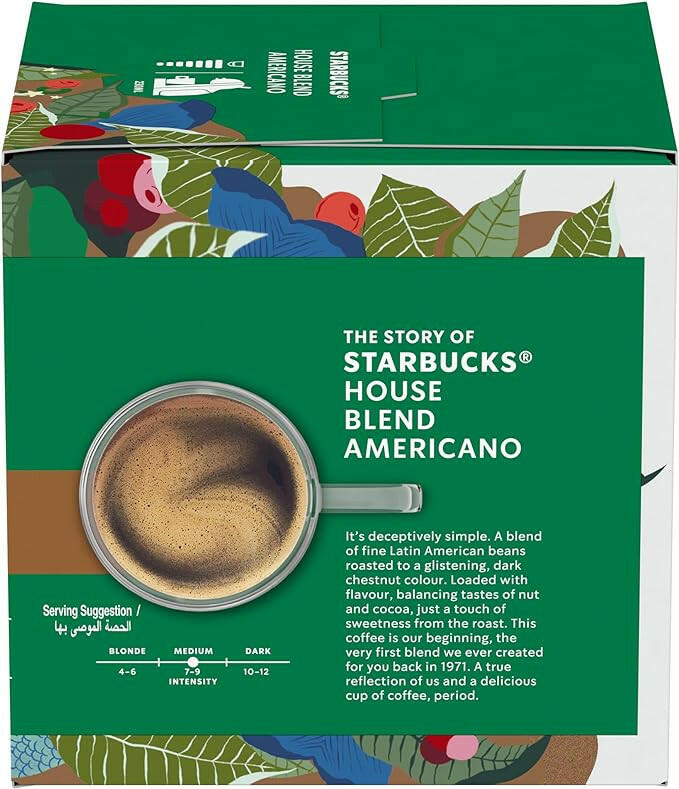 Starbucks House Blend by Nescafe Dolce Gusto Medium Roast Coffee Pods 12pcs