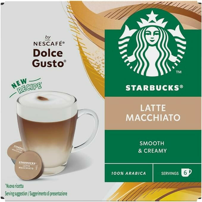 Starbucks Latte Macchiato for Dolce Gusto Machines 12 Capsules