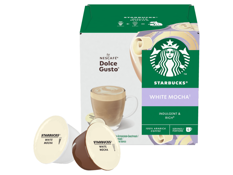 Starbucks WHITE MOCHA coffee pods - Capsules for Dolce Gusto machine