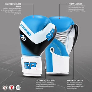 Starpro T20 Boxing Gloves | For Youth Training and Sparring in Boxing Kickboxing Fitness and Boxercise |