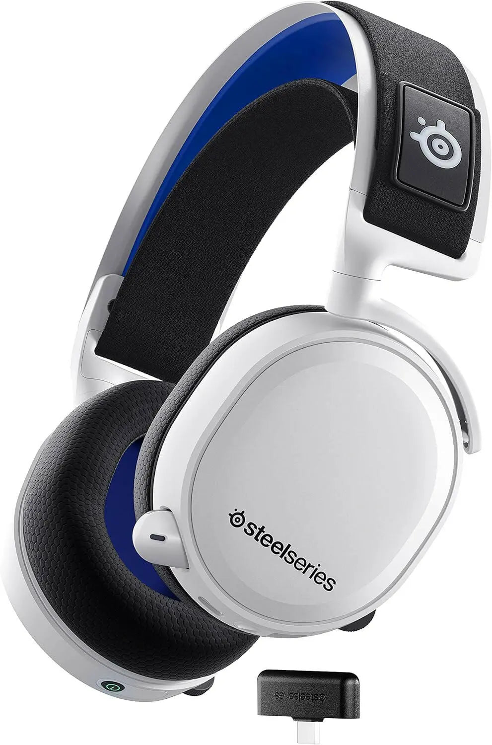 Steelseries Arctis 7P+ Wireless Gaming Headset - Lossless 2.4 Ghz - 30 Hour Battery Life - For Ps5, Ps4, Pc, Mac, Android And Switch - White