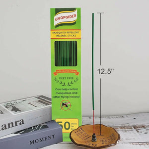 Mosquito Repellent Citronella Incense Sticks/Made with Natural Plant Based Ingredients/Citronella Oil/Rosemary Oil/Sticks 50 Pieces per Box- DEET Free