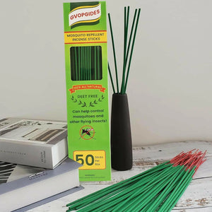 Mosquito Repellent Citronella Incense Sticks/Made with Natural Plant Based Ingredients/Citronella Oil/Rosemary Oil/Sticks 50 Pieces per Box- DEET Free