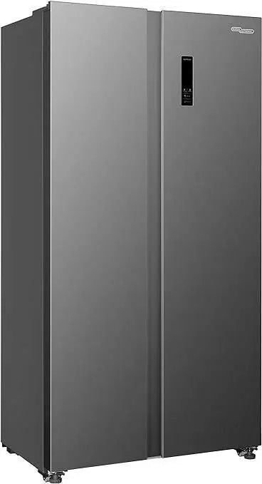 Super General 600 Liters Gross Side-By-Side Refrigerator-Freezer, Digital Control, Silver, SGR-710-SBS, 90.5 x 59.5 x 177 cm, 1 Year Warranty