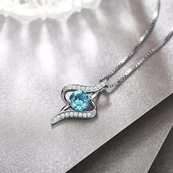 Swarovski Elements 925 Sterling Silver Pendent Necklace for Women Gift JRosee Jewelry