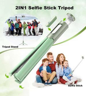 TONEOF 60" Cell Phone Selfie Stick TripodExtendable Phone Tripod for 4''-7'' iPhone and Android