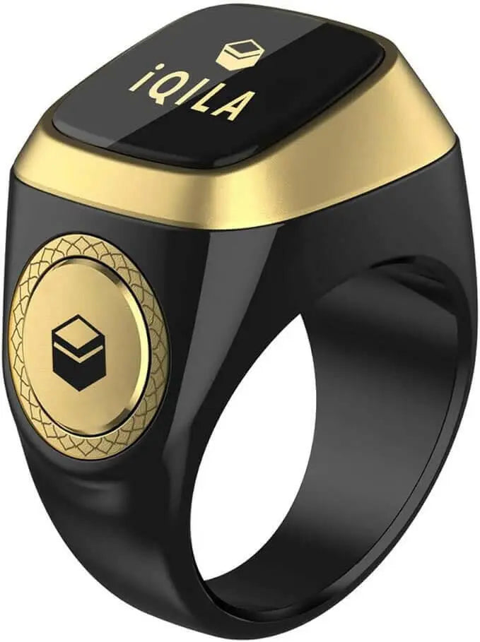 Iqibla Zikr Ring Tasbih Smart Ring 20mm, Prayer timing reminder, OLED display Tasbih Counter, Waterproof