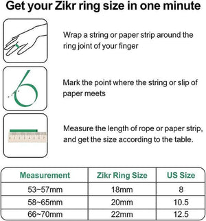 Tasbih Smart Ring 20mm, Prayer timing reminder, OLED display Tasbih Counter, Waterproof