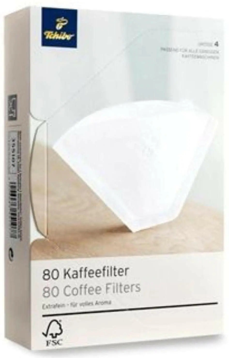 Tchibo coffee filter paper size 4, 80 pcs