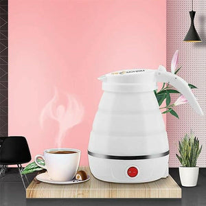 Mini Kettle Portable Travel Collapsible Electric Water Kettle Foldable Silicone Water Pot