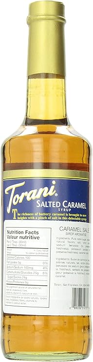 Torani Caramel Syrup SALTED CARAMEL 750 ML PET