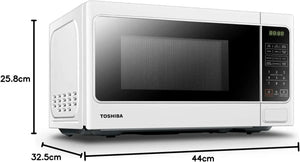 Toshiba 750-800W M Series Digital Solo Microwave Oven, 20 Liter Capacity, White