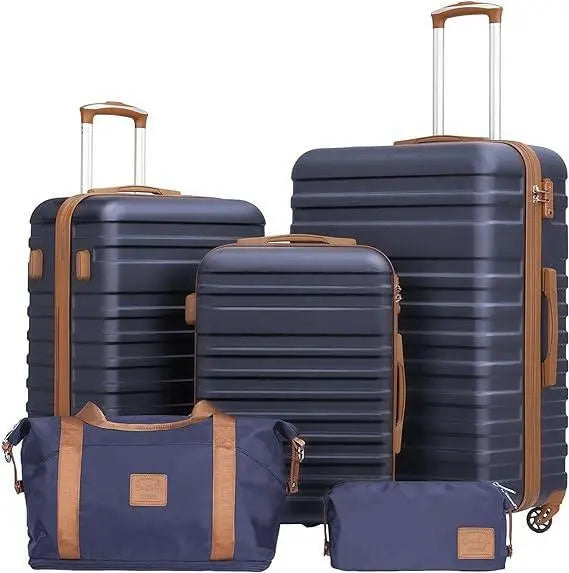 Travel Suitcase Trolley Carry On Cabin Luggage 5 Piece Set