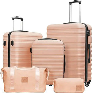 Travel Suitcase Trolley Carry On Cabin Luggage 5 Piece Set