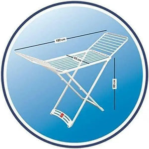 Vileda White (181.5 x 55 x 88 cm) Solar Resin X-Leg Indoor and Outdoor Cloth Dryer 20m, Weatherproof, Lightweight, Stabile, 157218