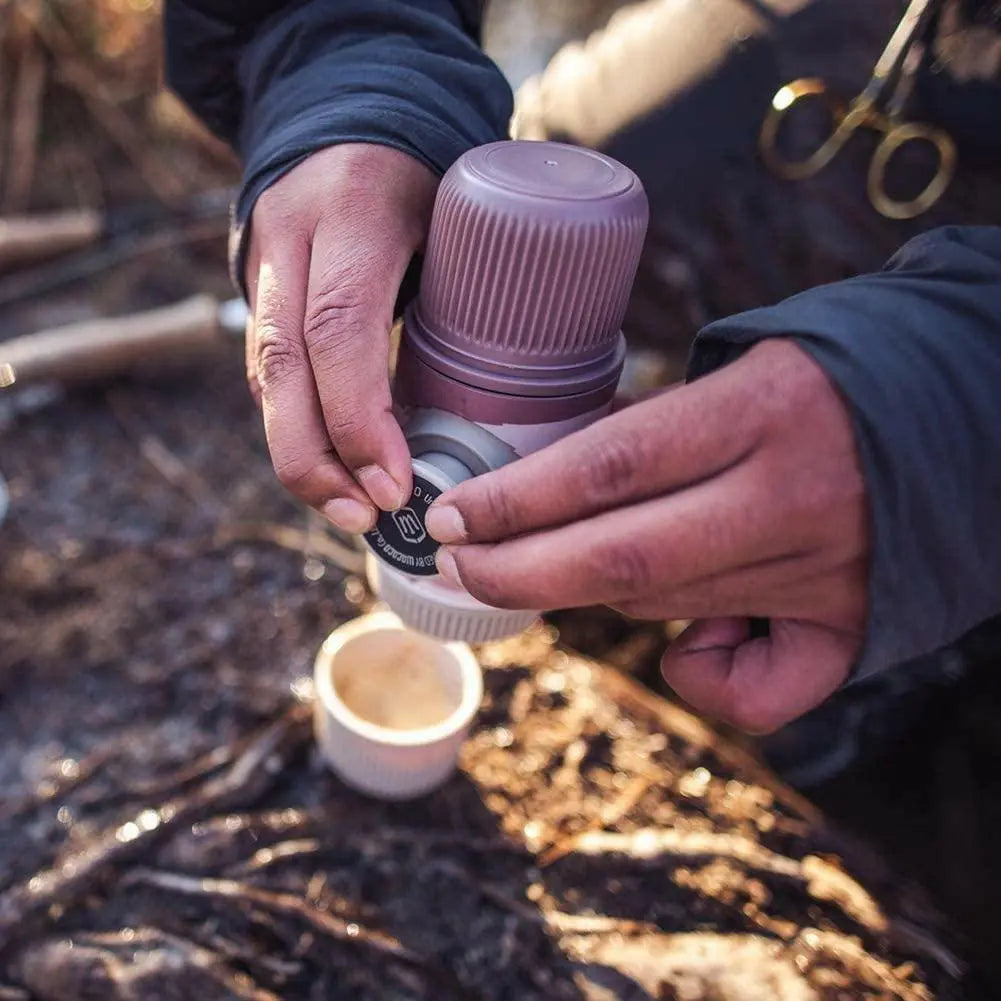 Wacaco - Journey Nanopresso Portable Espresso Maker with Protective Case - Small Travel Coffee Maker, Manually Operated, Perfect for Camping and Office (Autumn)