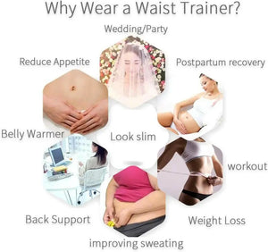 Waist Trainer Postpartum Waist Cincher Body Shaper Belly Control Belt Waist Trimmer for Back Pain Relief